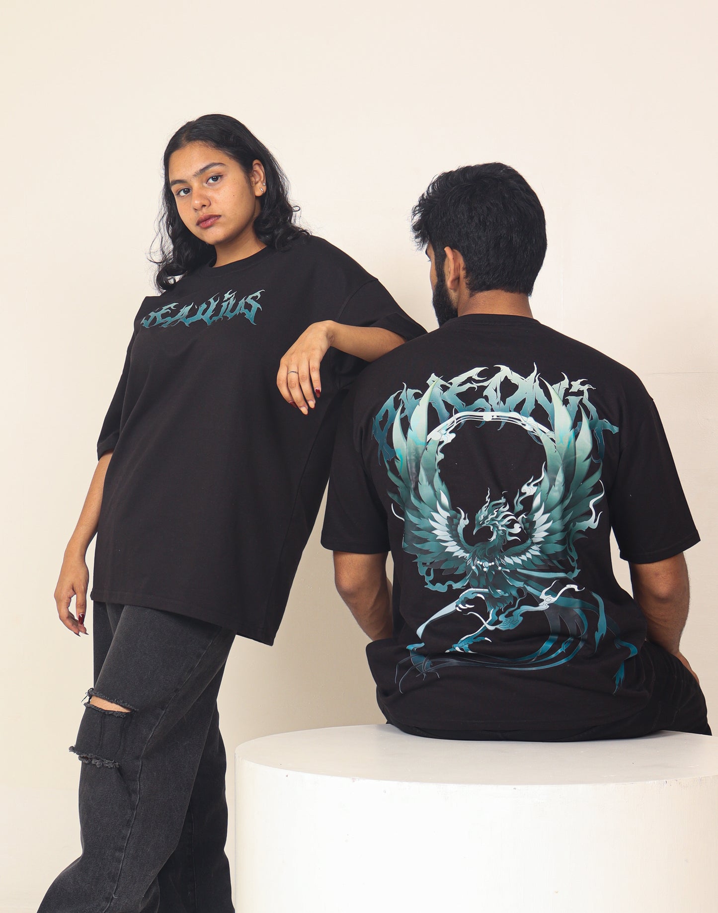 Fiercy Pheonix Oversized T-Shirt