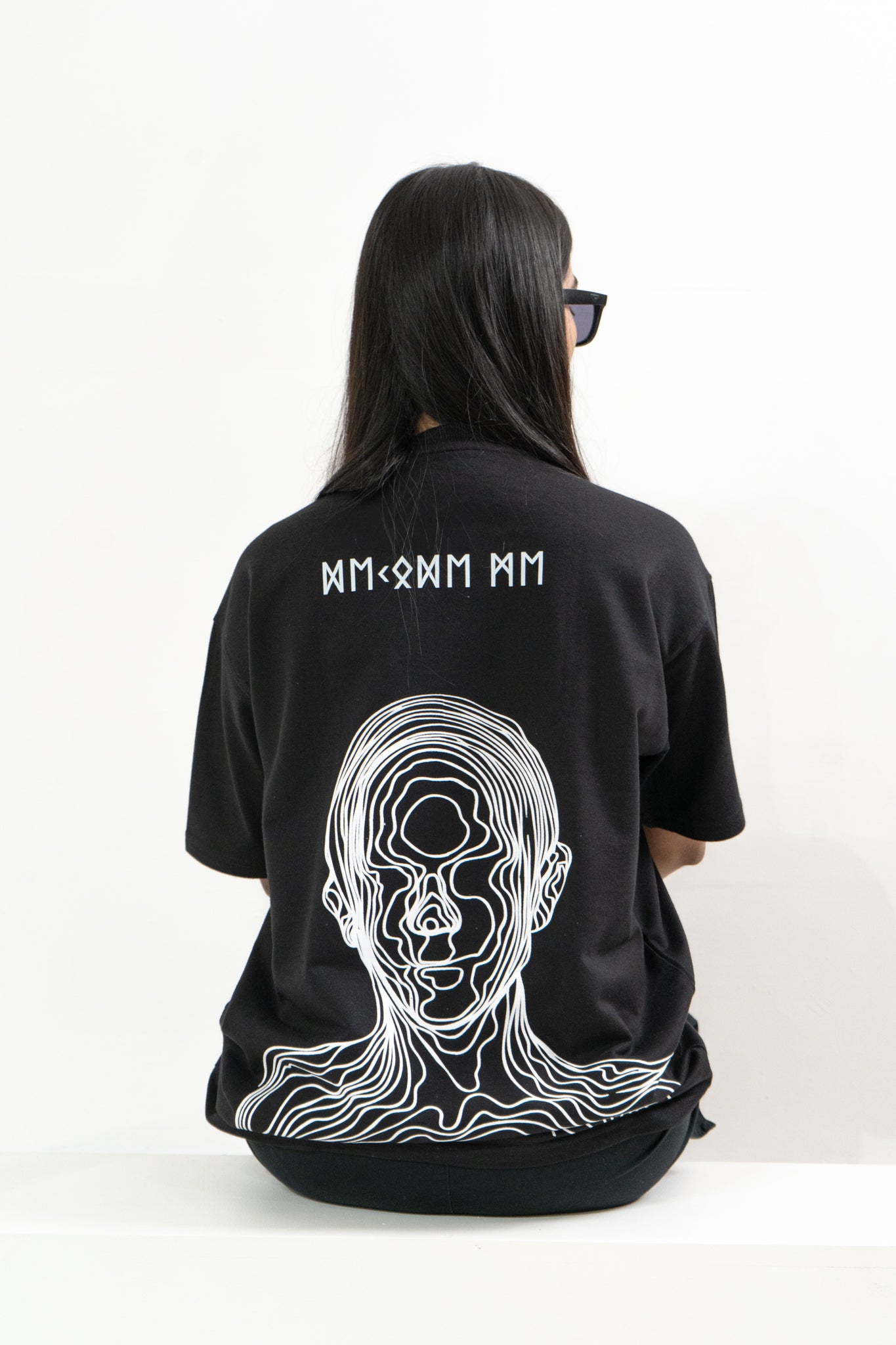 Doodled Man Oversized T-Shirt